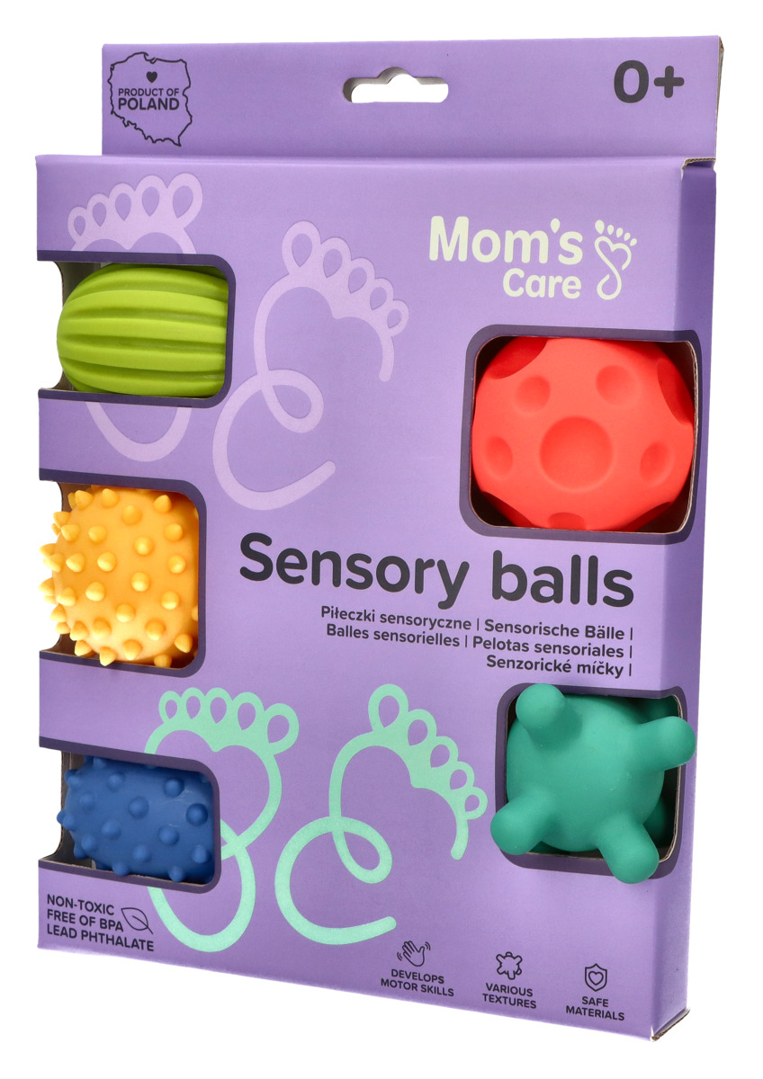 Sensorky pastelowe piłeczki sensoryczne 5 szt. - momscare.pl
